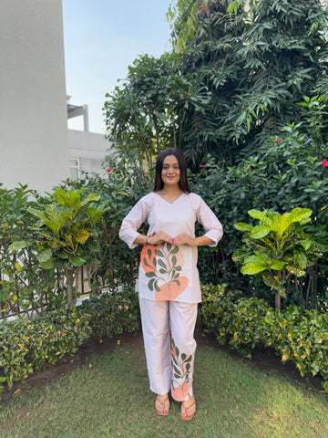 Digital Printed Top & Trousers Co-Ord Set