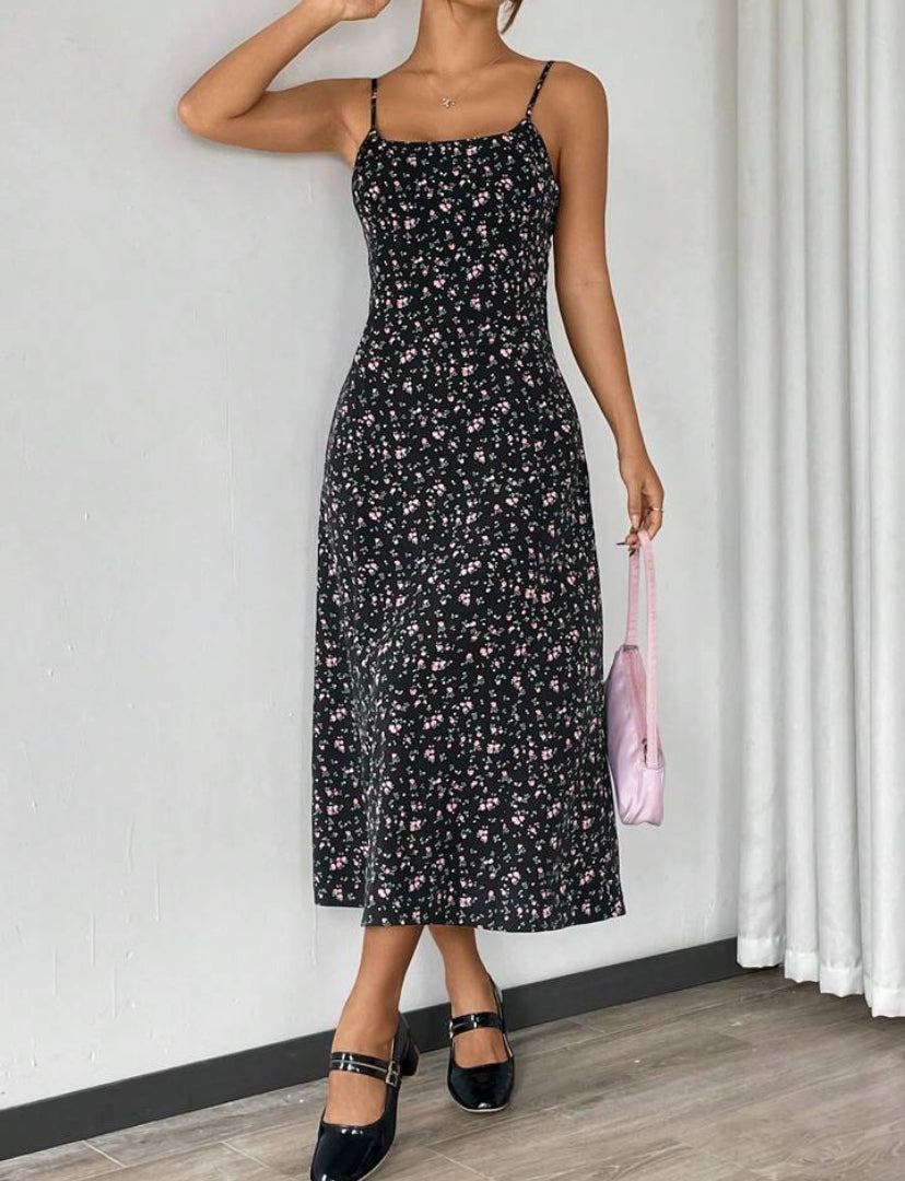 Full Printed Camisole Maxi Dress