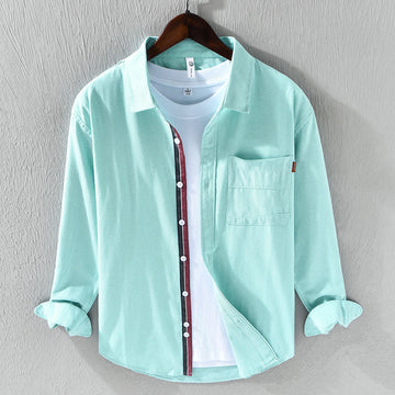 Gulf Stream Layered Contrast Stripe Buttoned Shirt