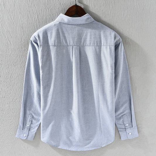 Grey Layered Contrast Stripe Buttoned Shirt