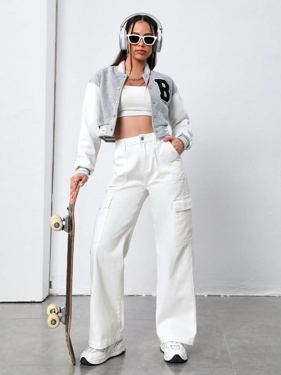 White Cargo Pants