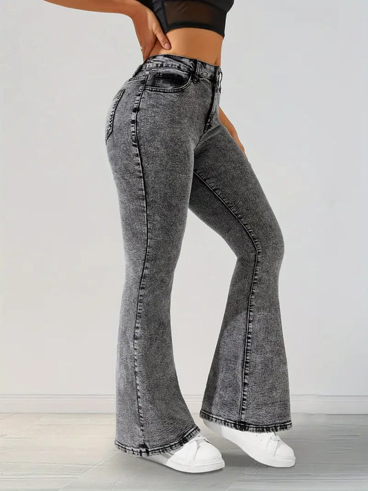 Women Denim Daze Flared High-Rise Stretchable Jeans