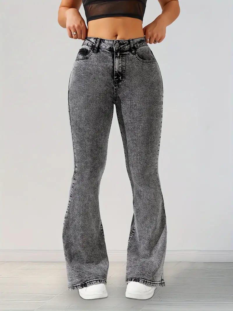 Women Denim Daze Flared High-Rise Stretchable Jeans