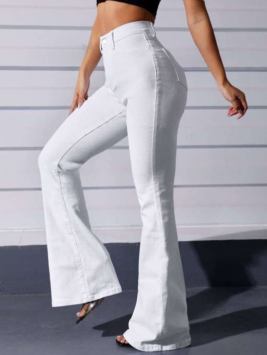 Women High-Rise Flared Jeans