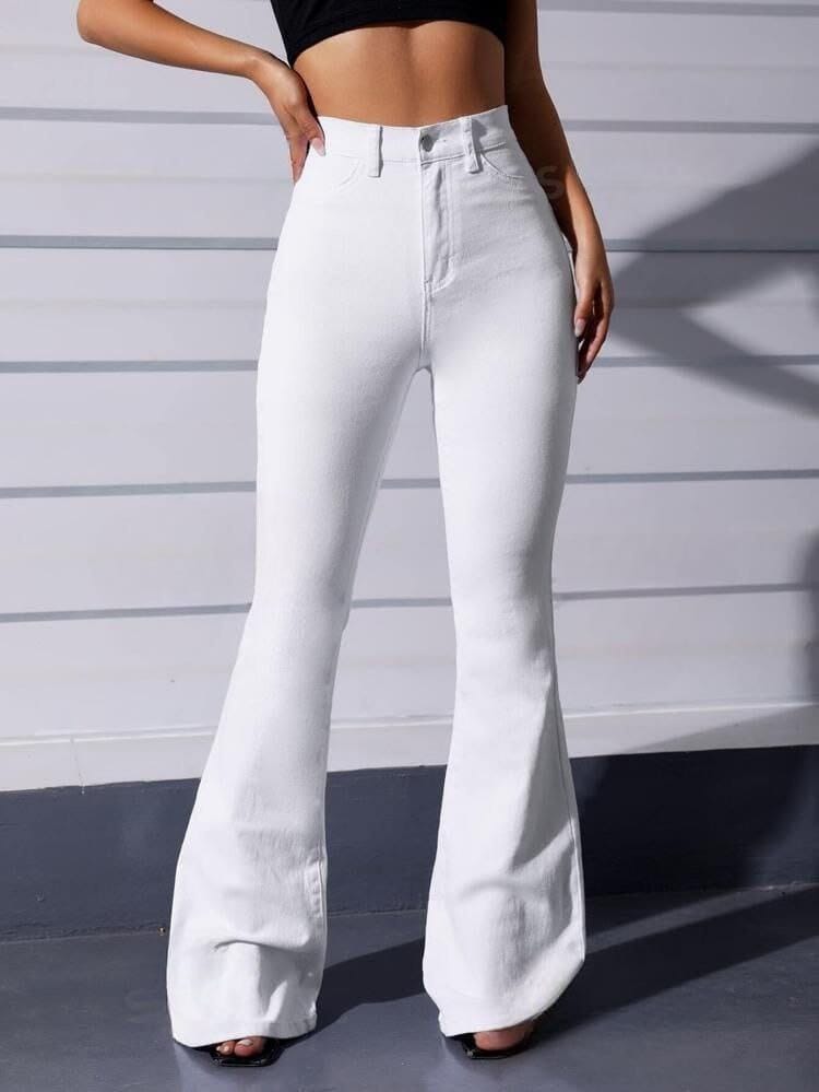 Women High-Rise Flared Jeans